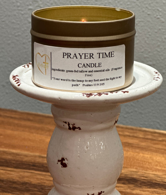 PRAYER TIME CANDLE - Lavender & Vanilla