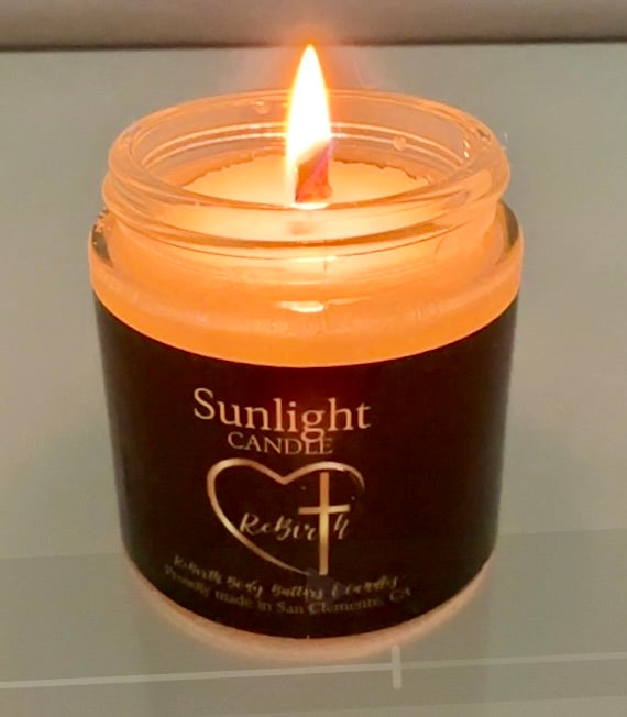Handmade, hand poured tallow candle - "Sunlight" Candle